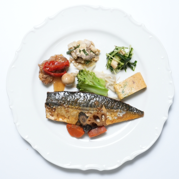 〔25〕サバと根菜の煮物弁当