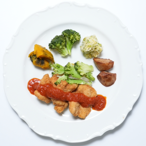 〔22〕チキンカツトマトソース弁当