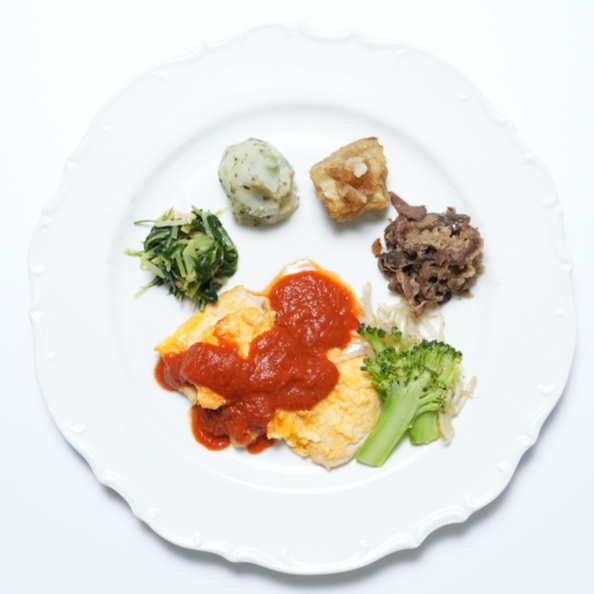 〔19〕鶏むねピカタトマトソース弁当