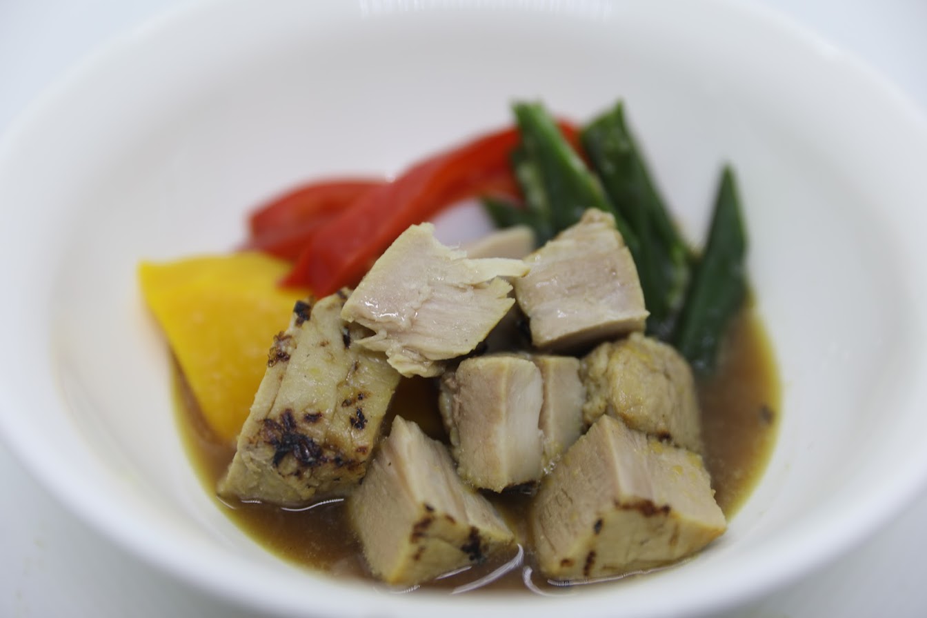 豚のサイコロステーキ~塩麹boo・ド・ウ゛ォ-ソ-ス~